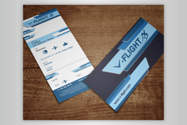 V-FLIGHT, авиа, дизайн, брошюра, пригласительный, полиграфия