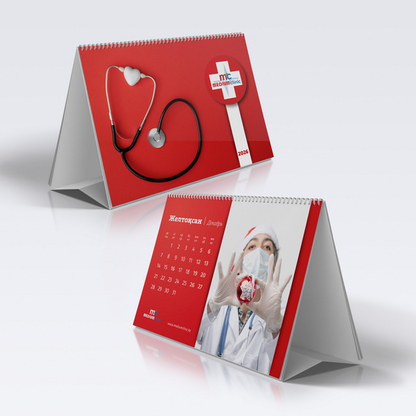 2 Medium Clinic Calendar 2026 A5+3mm 4+4 JM